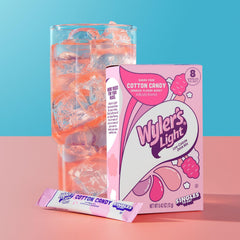 Wyler's Light sobre abierto con polvo rosa, fácil disolución y porción única