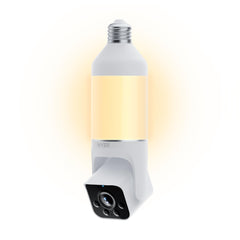 WYZE Bulb Cam frontal mostrando diseño y montaje fácil