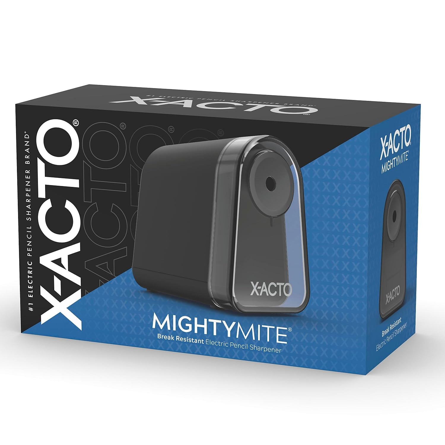 X-Acto vista frontal del afilador Mighty Mite con diseño compacto y práctico