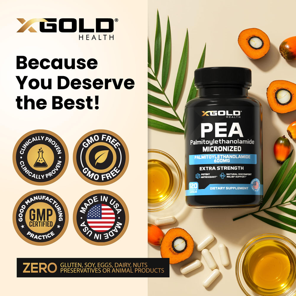 X Gold Health etiqueta nutricional visible con información de ingredientes
