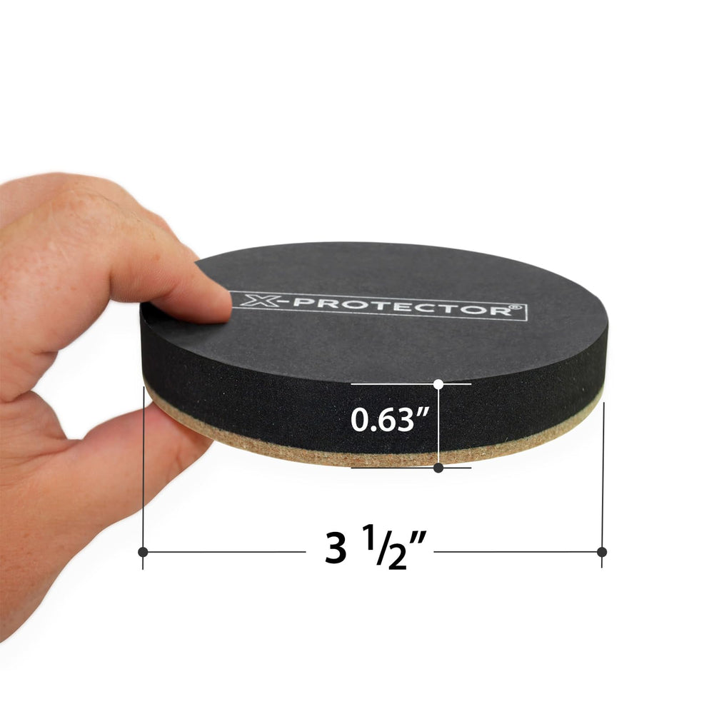 X-Protector detalle del fieltro grueso que protege su suelo delicado