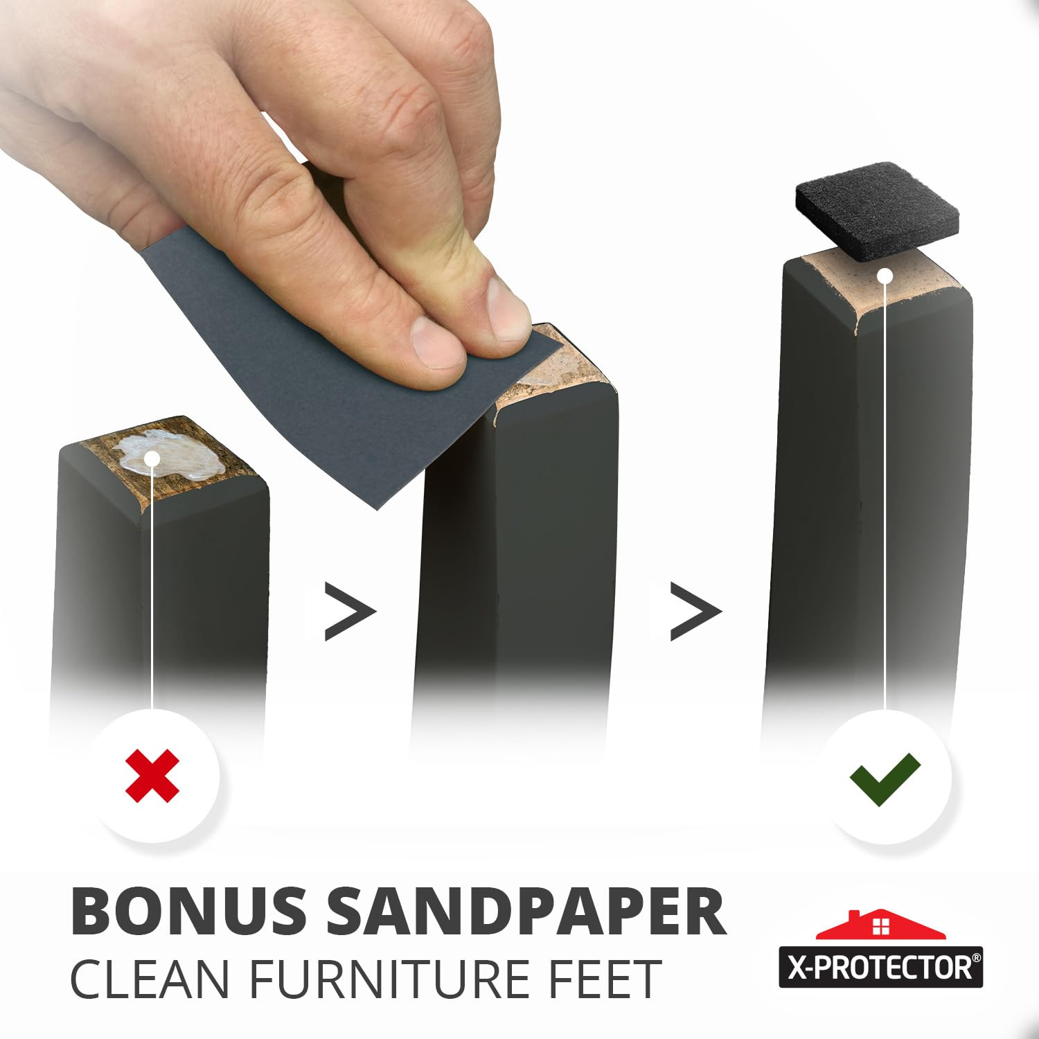 X-Protector hojas de lija incluidas junto a almohadillas, mejor adherencia al instalar