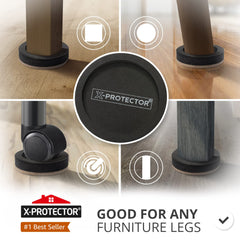 X-Protector detalle del fieltro grueso que reduce fricción y previene arañazos