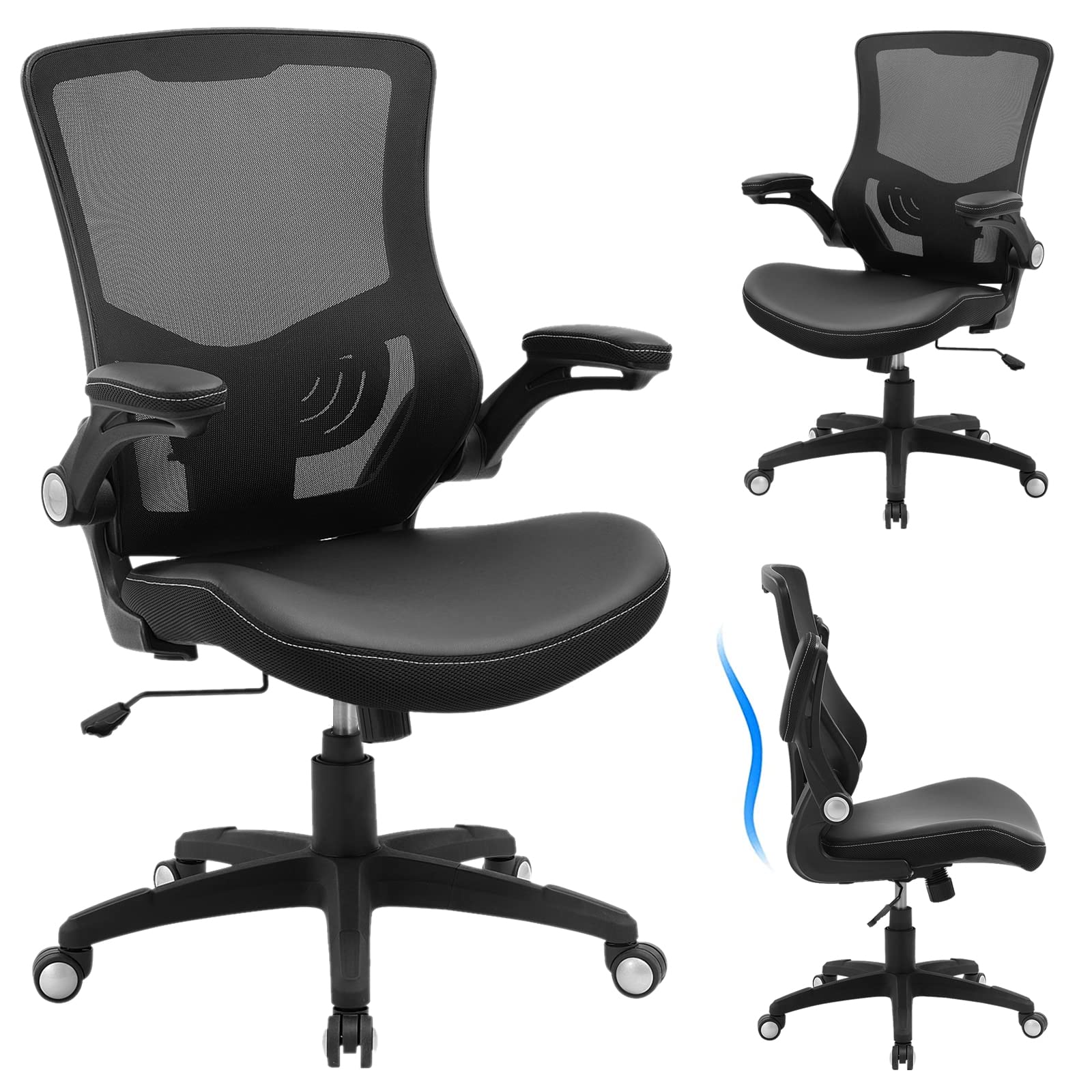 X XISHE frontal de la silla ergonómica mostrando diseño y confort