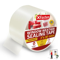 XFasten empaque frontal mostrando rollo y dimensiones, resistencia visible