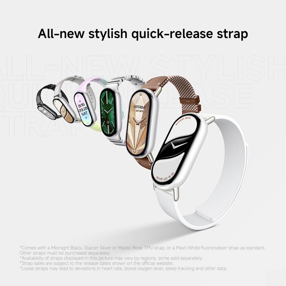 XIAOMI Mi Smart Band 10 comparación de tamaño para ver proporción y ajuste