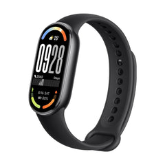 XIAOMI Mi Smart Band 10 vista frontal con pantalla grande y claridad
