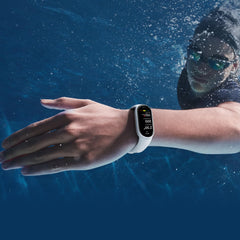 XIAOMI Mi Smart Band 10 detalle lateral mostrando biseles ultrafinos y diseño