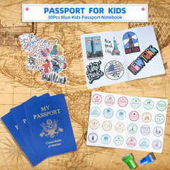 XIISVINT niño usando pasaporte en actividad creativa, promueve juego imaginativo
