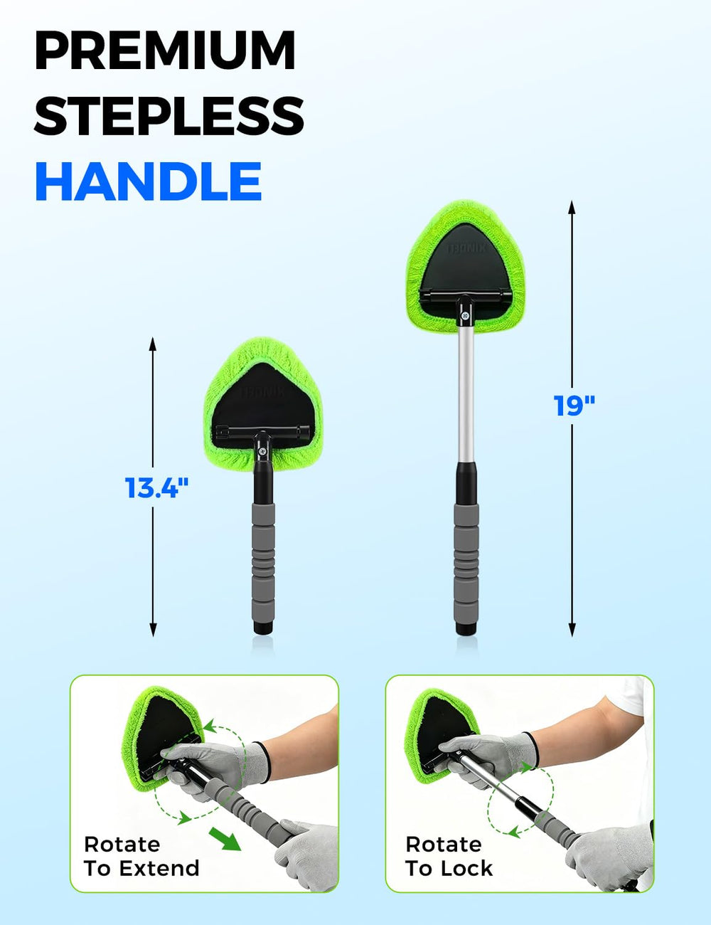 XINDELL mango extensible abierto para alcanzar zonas altas y bajas