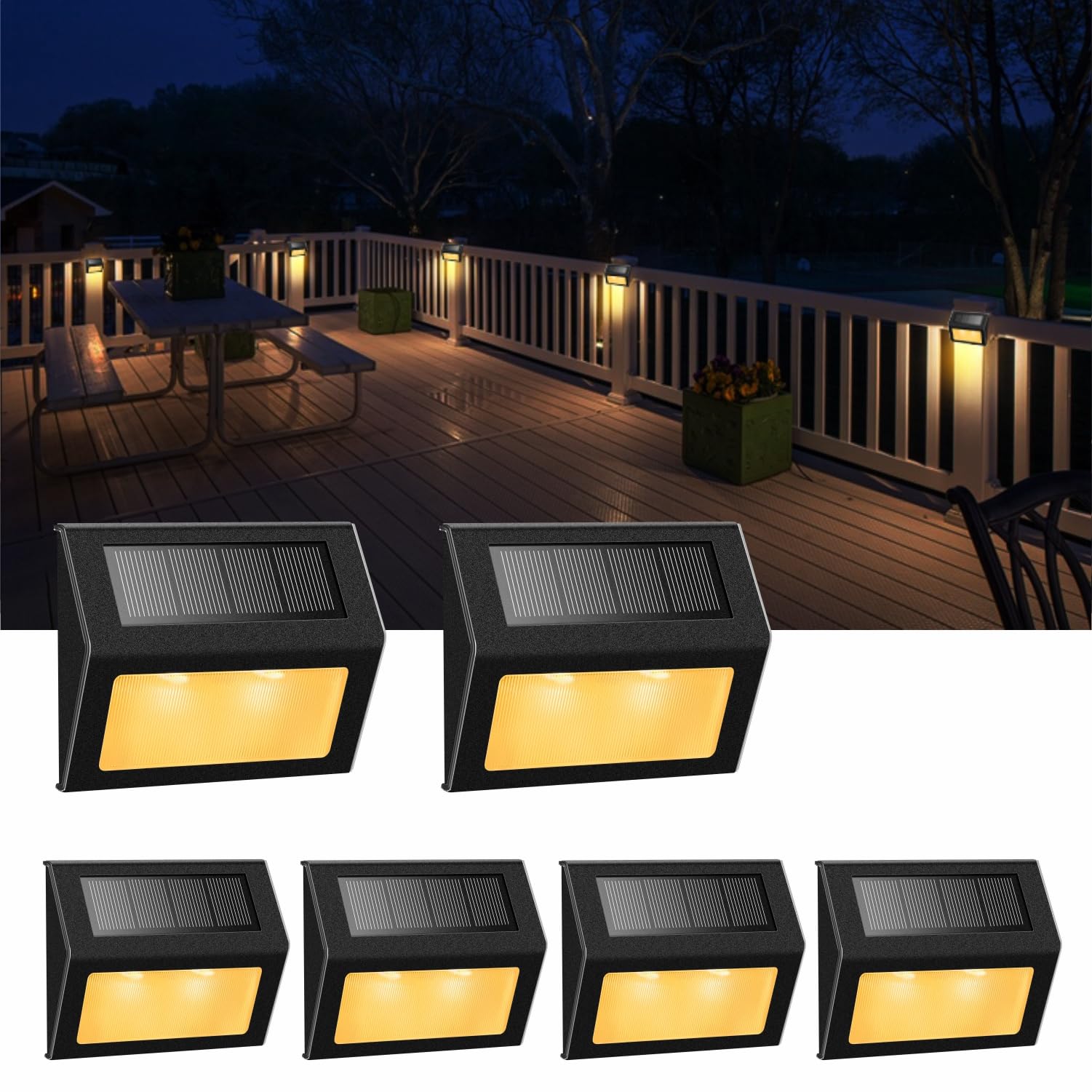 XLUX vista frontal de la luminaria, diseño discreto y luz cálida