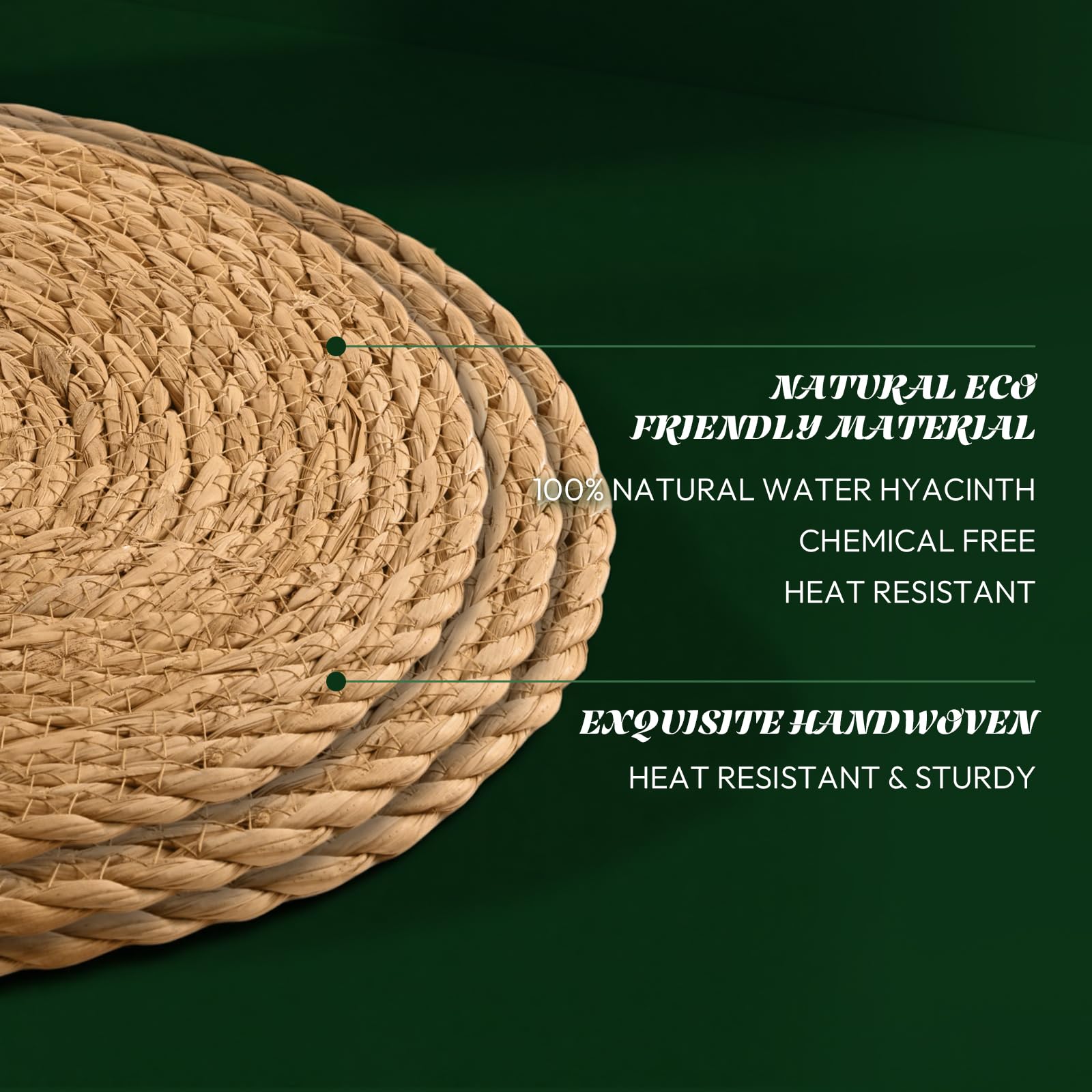 XOHUYD detalle de fibra natural aireada, material ecológico y seguro