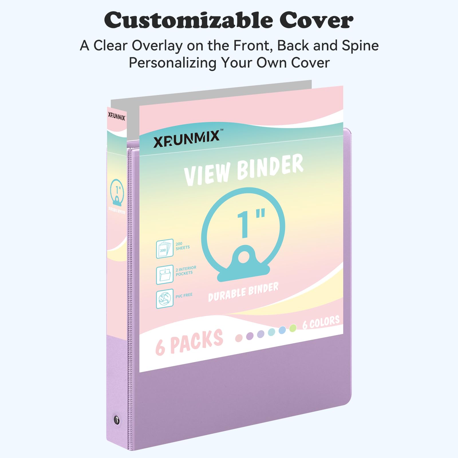 XRUNMIX lomo con funda transparente y etiqueta, identifica contenidos rápido