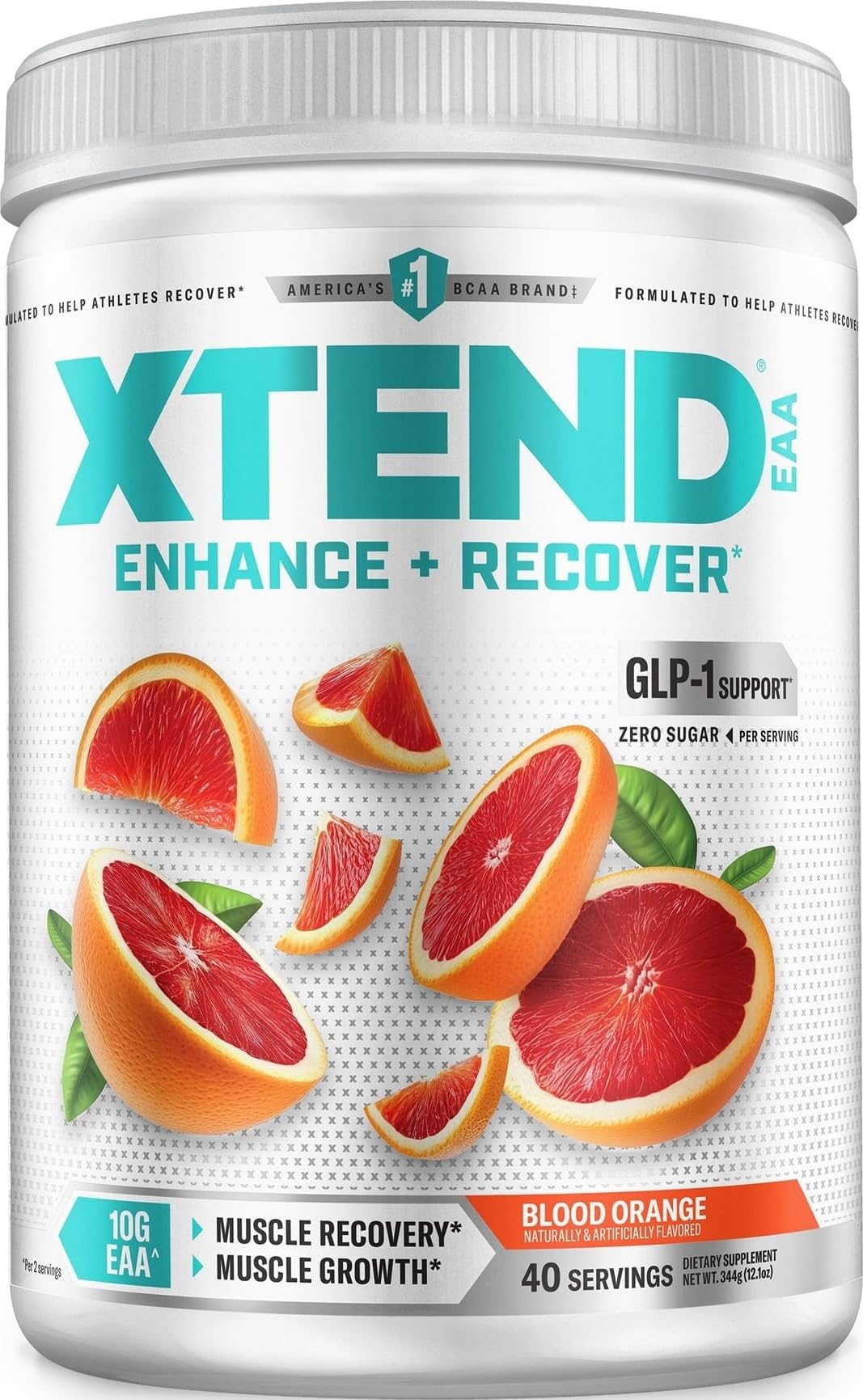 Xtend envase frontal mostrando la marca y beneficios para recuperación
