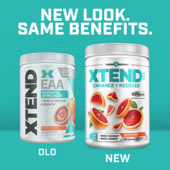 Xtend polvo en primer plano que muestra textura fina y solubilidad