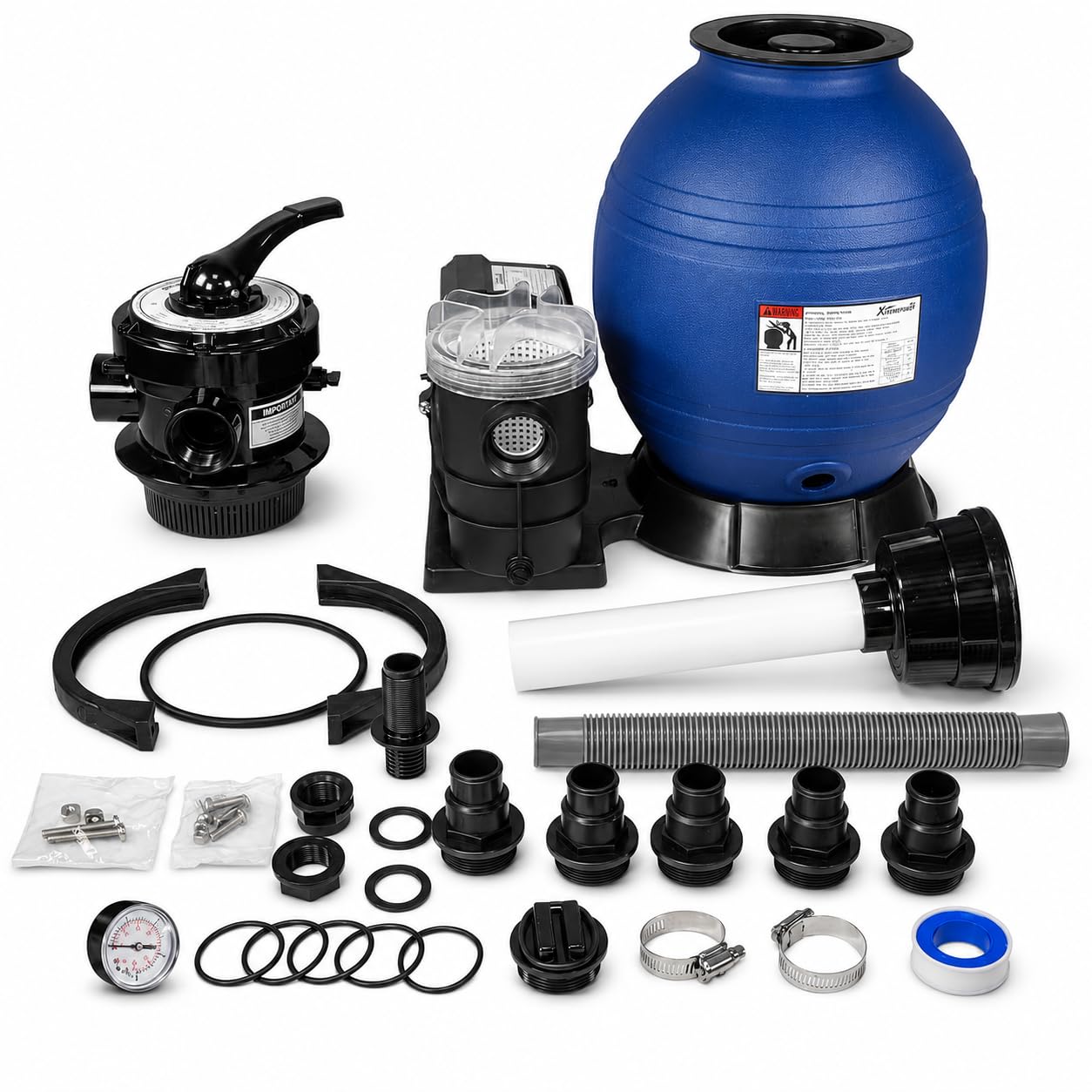 XtremepowerUS installed on backyard pool, improves water clarity and circulation