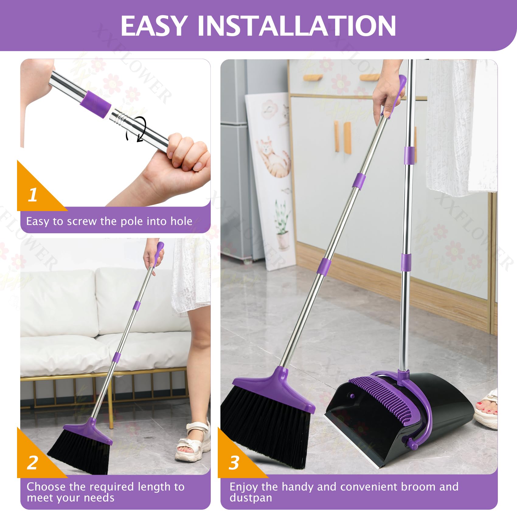 XXFLOWER comparación de tamaño con manos para mostrar longitud ajustable y ergonomía