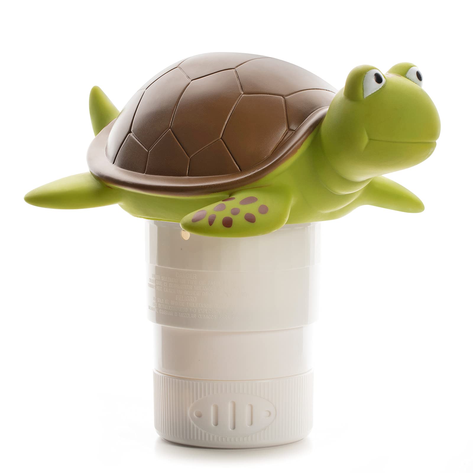 XY-WQ vista frontal del dispensador tortuga, diseño atractivo y funcional