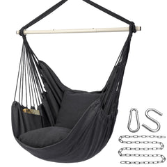 Y- STOP silla hamaca colgante frontal mostrando diseño y confort