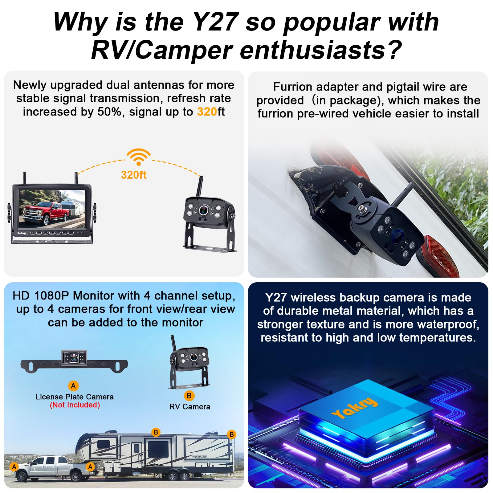 Yakry Y27 detalle de las dos antenas que ofrecen señal más estable