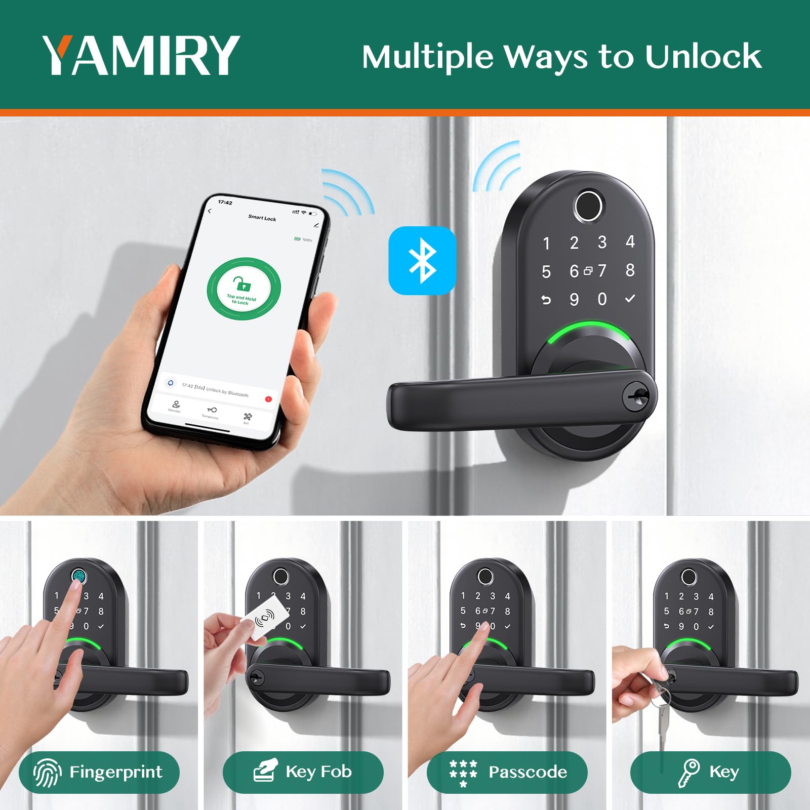 Yamiry teclado en primer plano con botones visibles y precisión