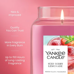 Yankee Candle mecha en llama ofreciendo aroma constante y atmósfera acogedora