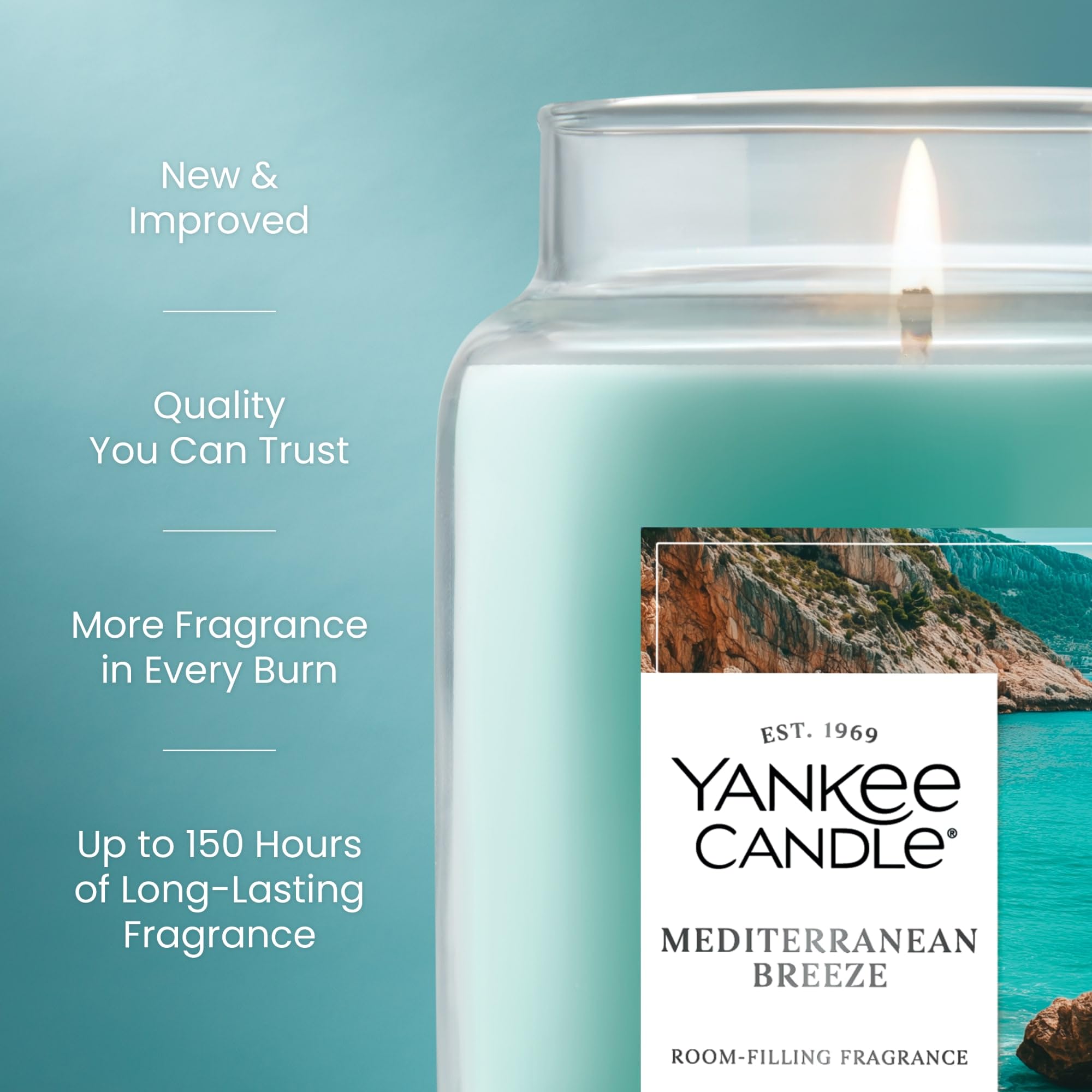 Yankee Candle cera y mecha de fibra natural que favorecen combustión más limpia
