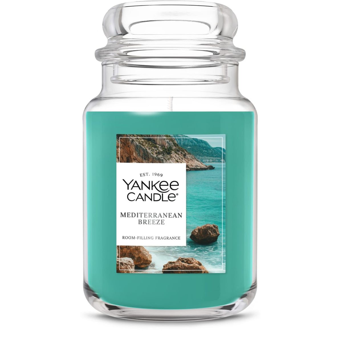 Yankee Candle tarro frontal mostrando presentación elegante y aroma duradero