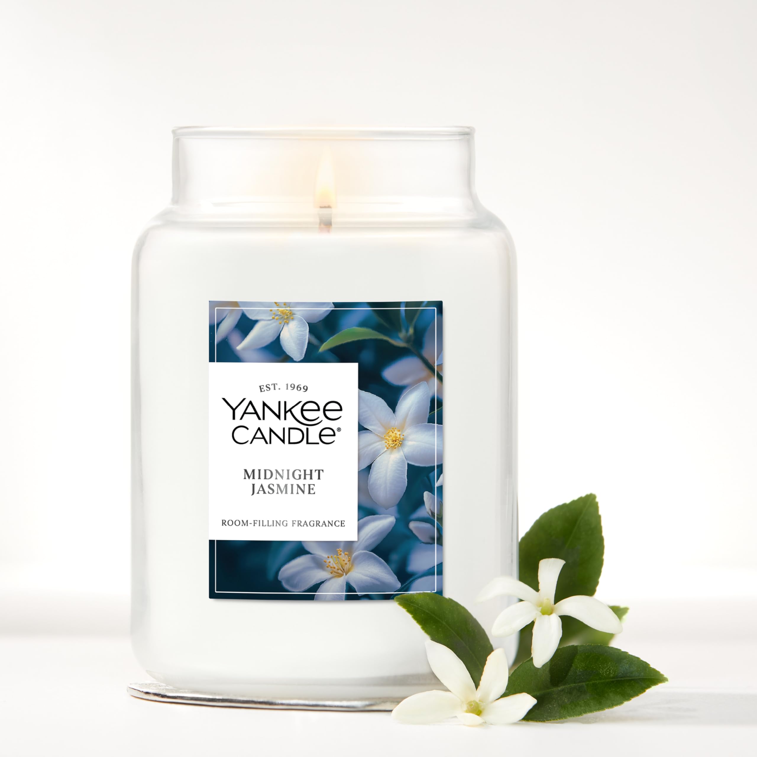 Yankee Candle Midnight Jasmine cera derretida uniforme demostrando rendimiento