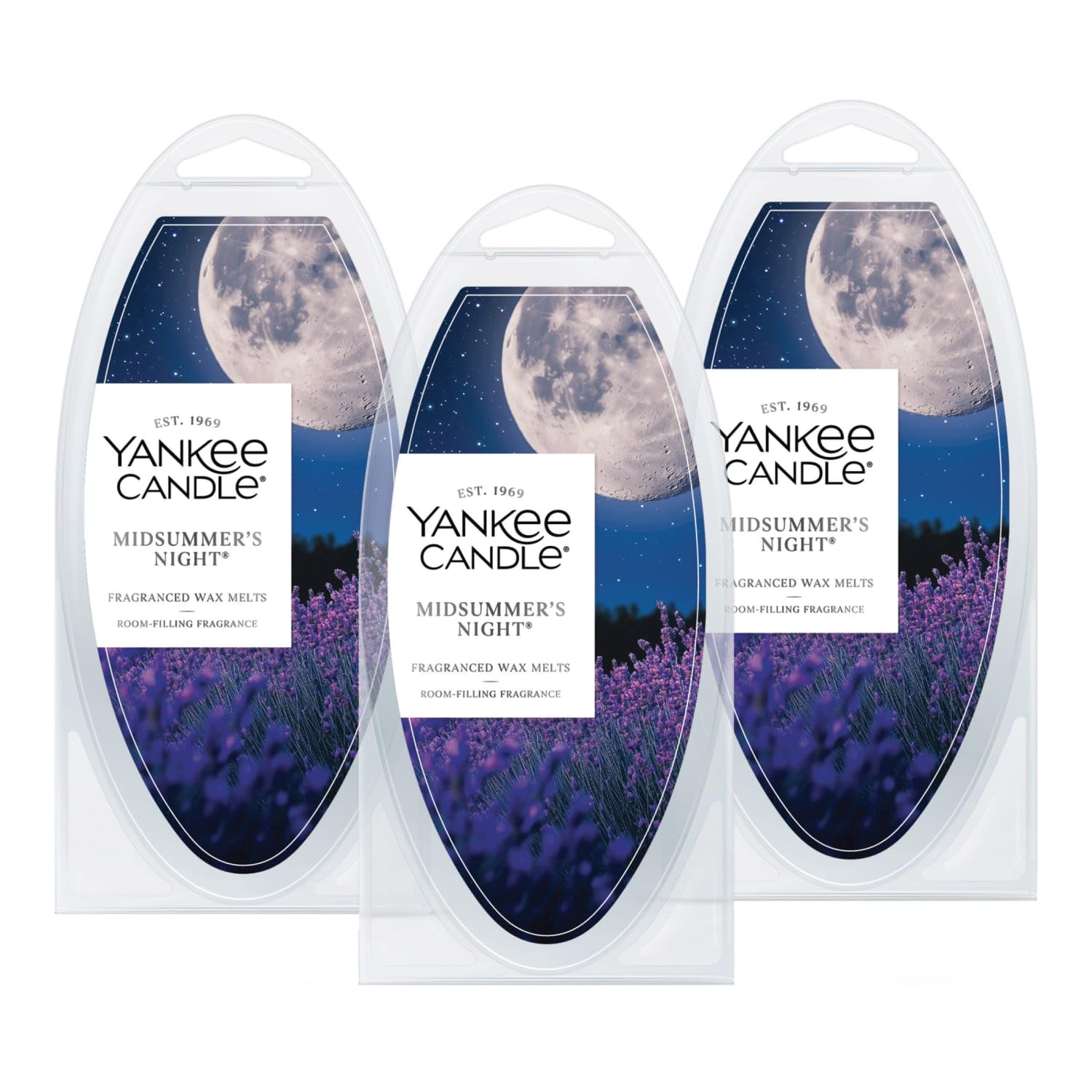 Yankee Candle pack frontal de 18 wax melts mostrando el diseño y cantidad beneficioso