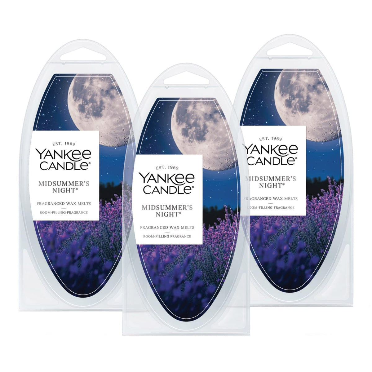 Yankee Candle pack frontal de 18 wax melts mostrando el diseño y cantidad beneficioso