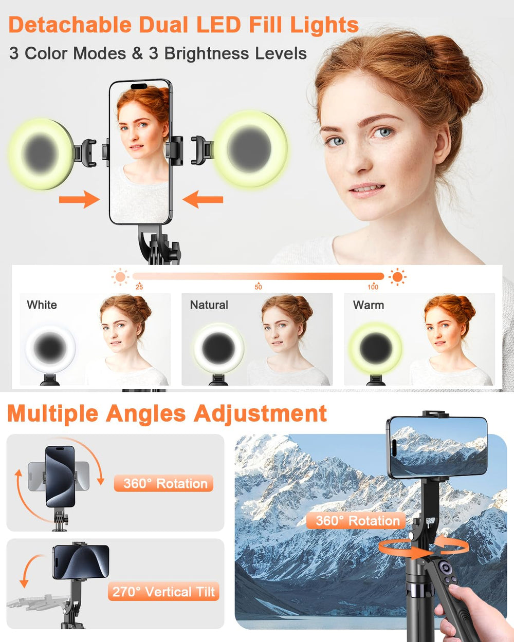Yeaki mando recargable en mano, control remoto cómodo para grabar