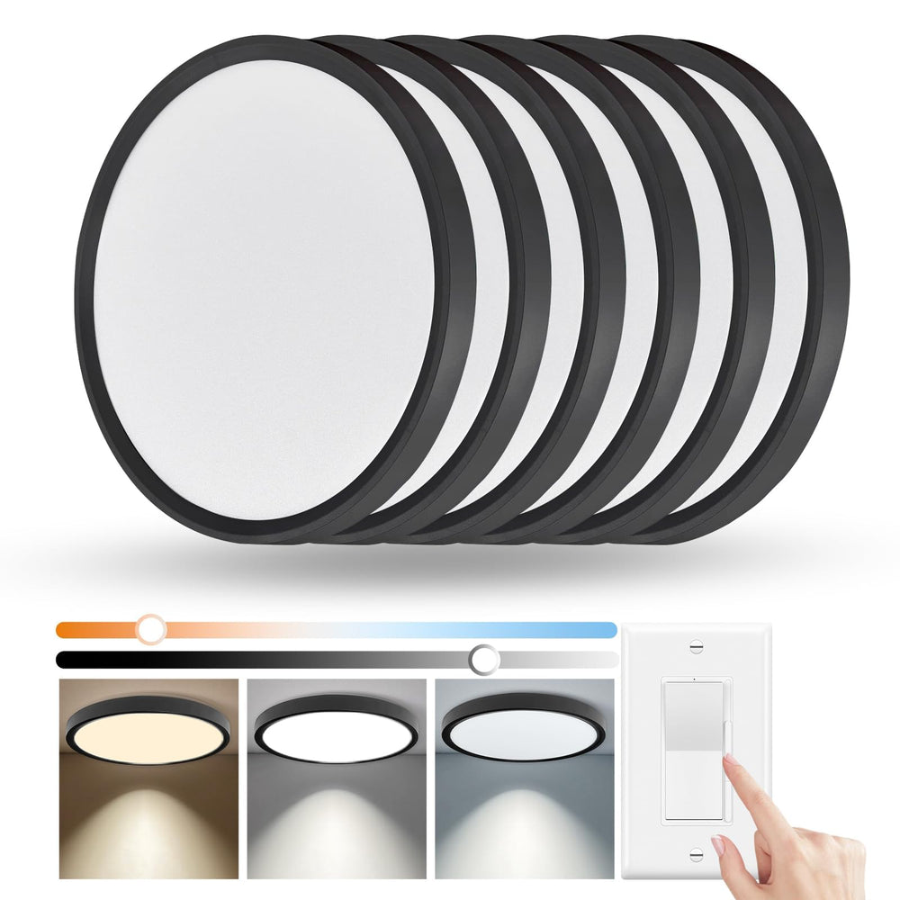 yelioled plafón frontal pack de 6 mostrando diseño moderno y ahorro energético