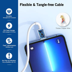 Yeptech primer plano del conector Lightning para conexión fiable y MFi