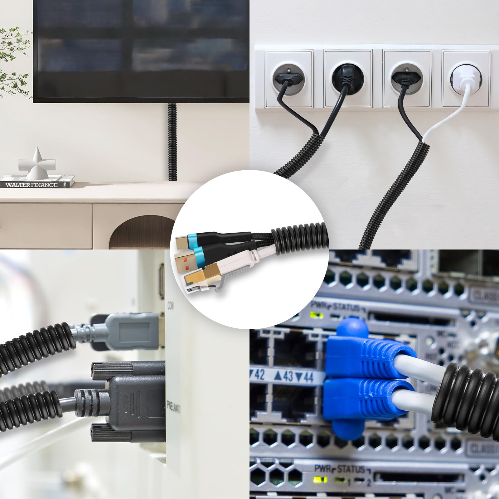 YesBes escenario doméstico con cables organizados y aspecto profesional