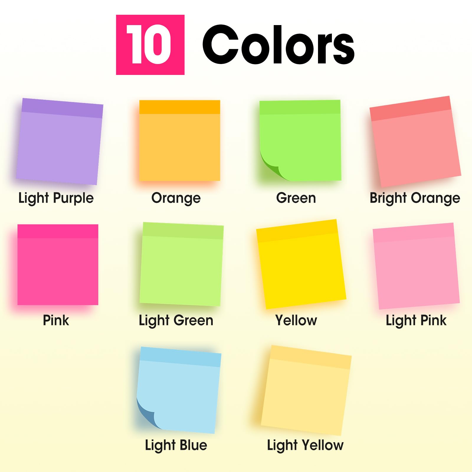 YesBes colores dispersos para codificación visual y organización rápida
