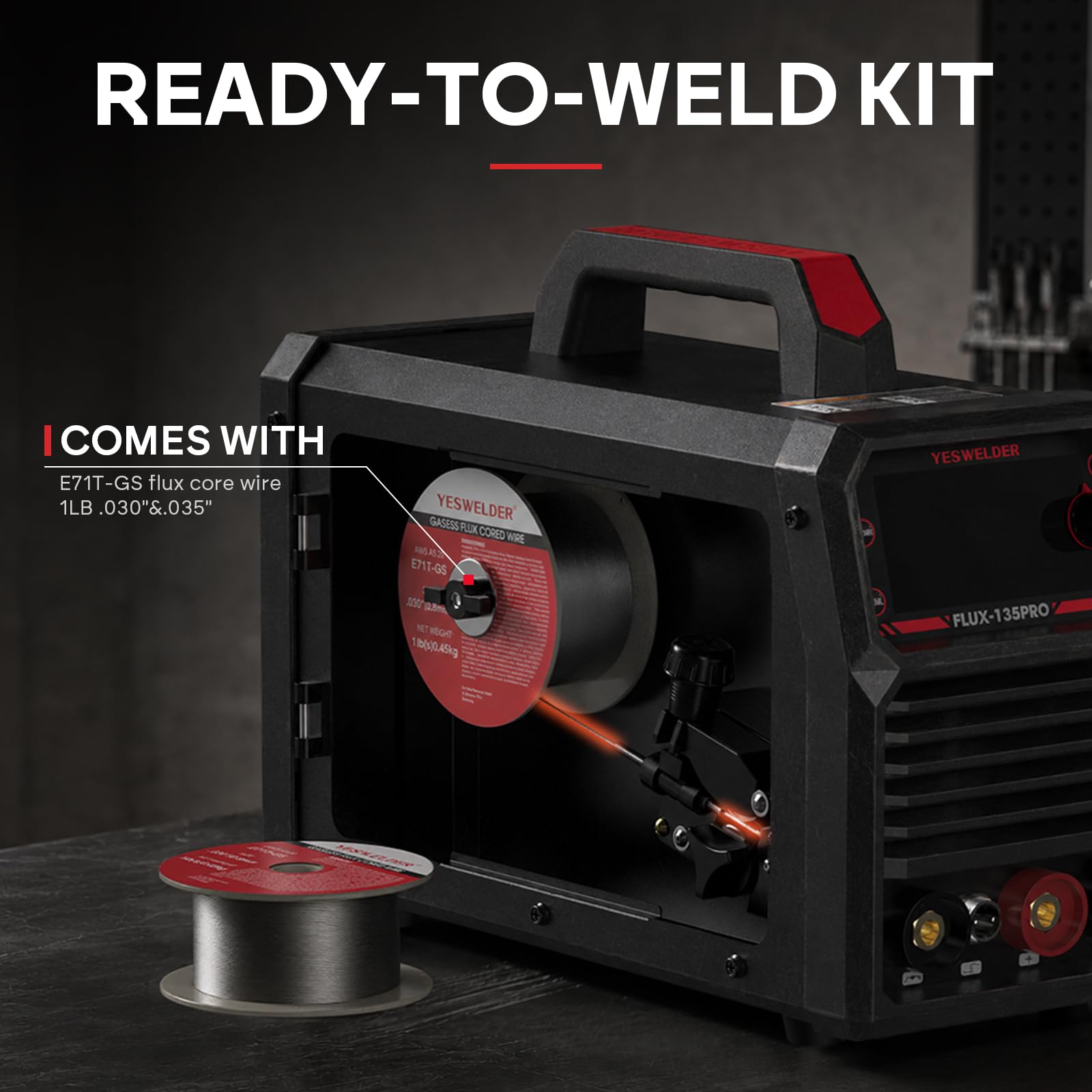 YESWELDER en taller reparando carrocería, óptima para trabajos automotrices