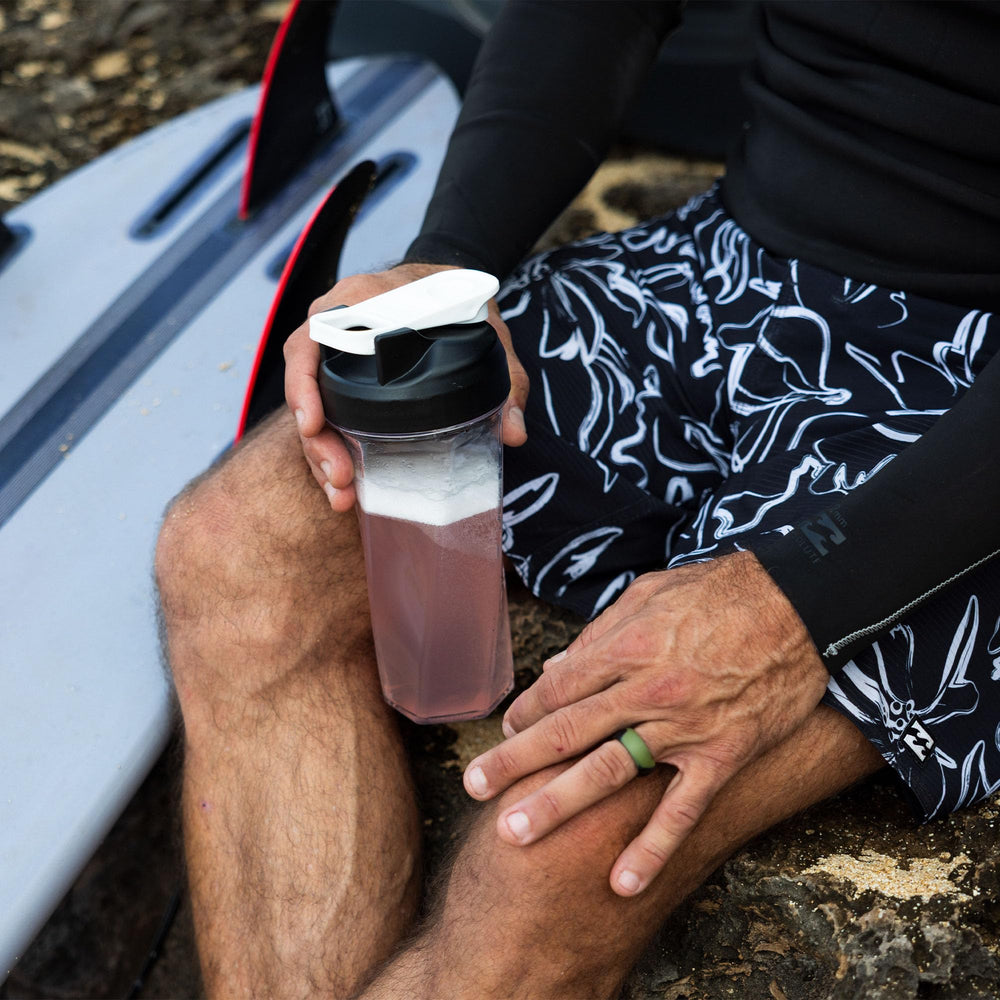 YETI Helimix inside gym bag showing secure leakproof storage benefit