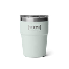 YETI Rambler 16 oz vista frontal mostrando diseño apilable y robustez