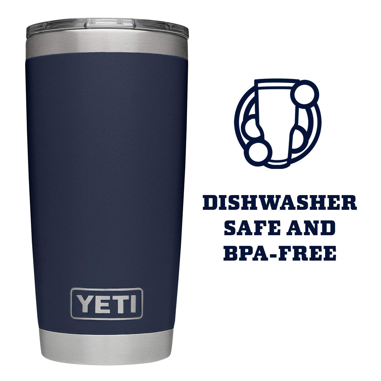 YETI Rambler en mano durante viaje manteniendo bebida a temperatura