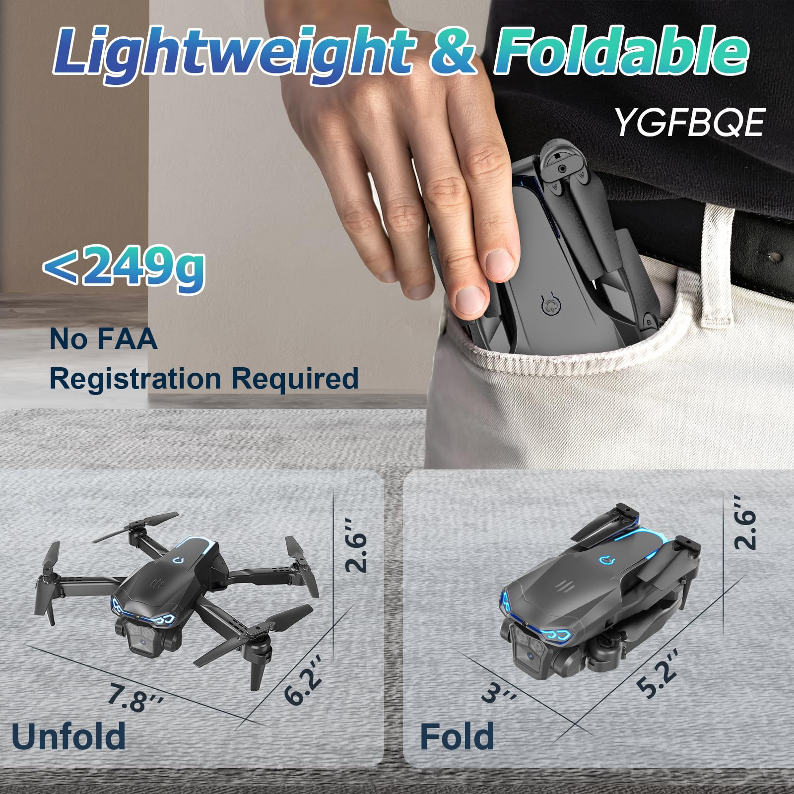 YGFBQE protector de hélices en primer plano que aumenta seguridad