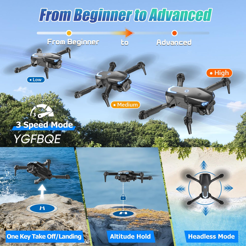 YGFBQE dron realizando selfie por gesto para fotos sin manos