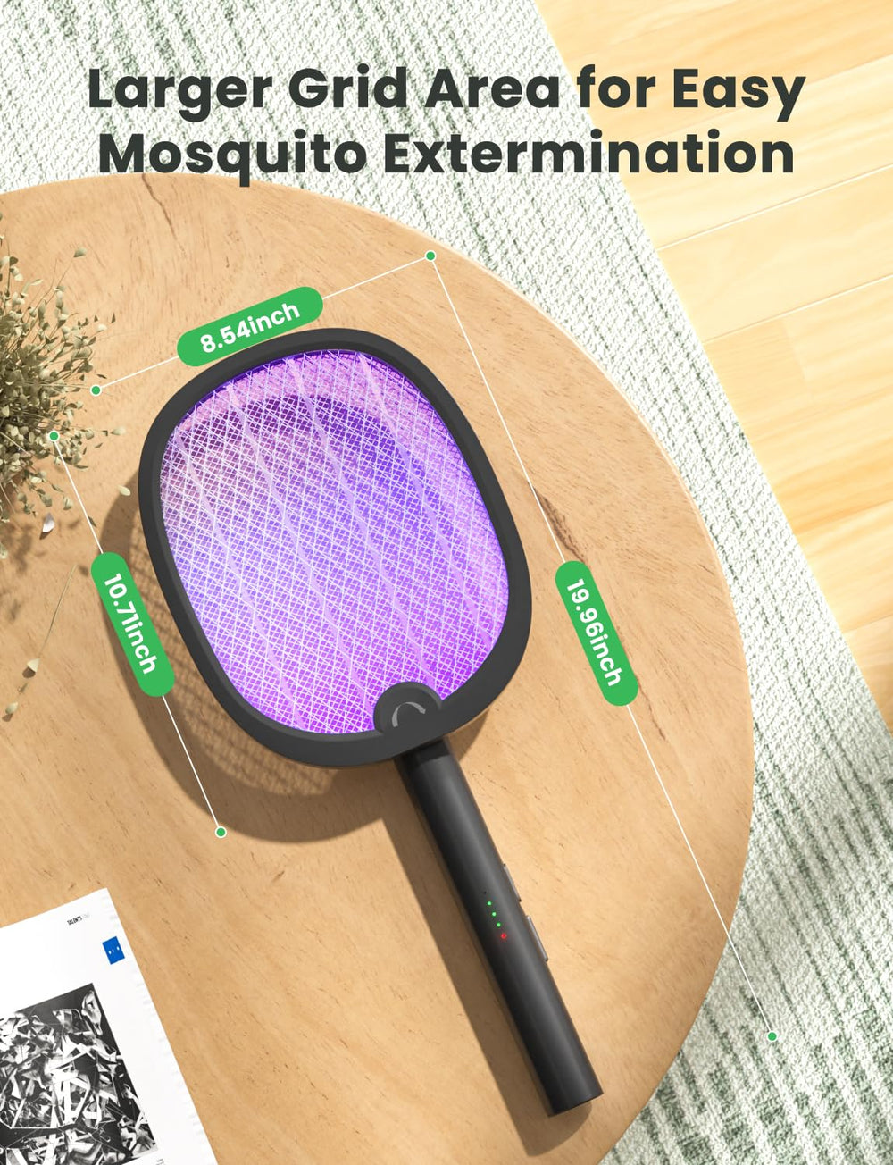 YISSVIC luz morada encendida atrayendo insectos, captura eficiente