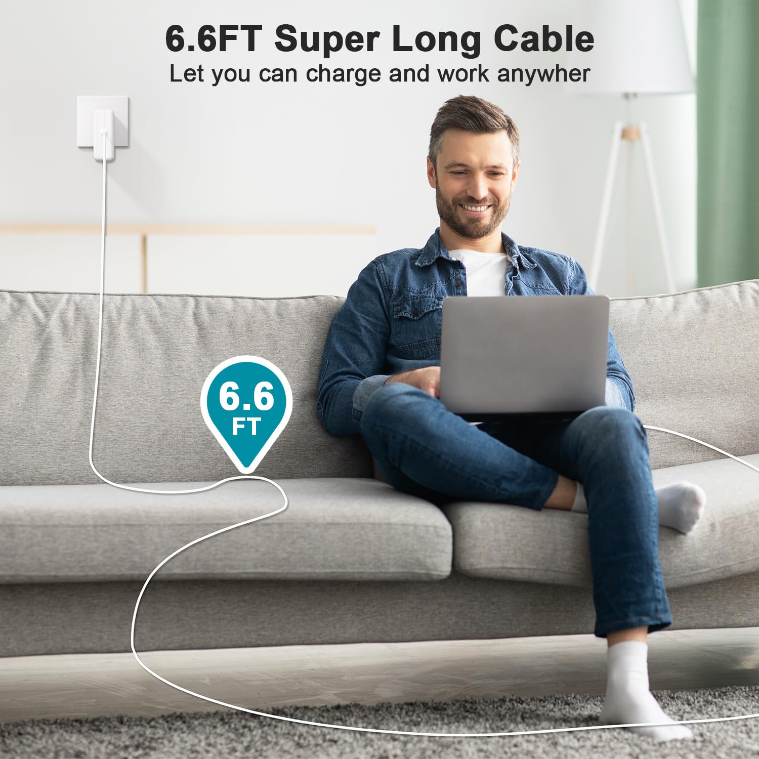 YKEJCLD etiqueta con especificaciones 14.85V 3.05A 45W para verificación