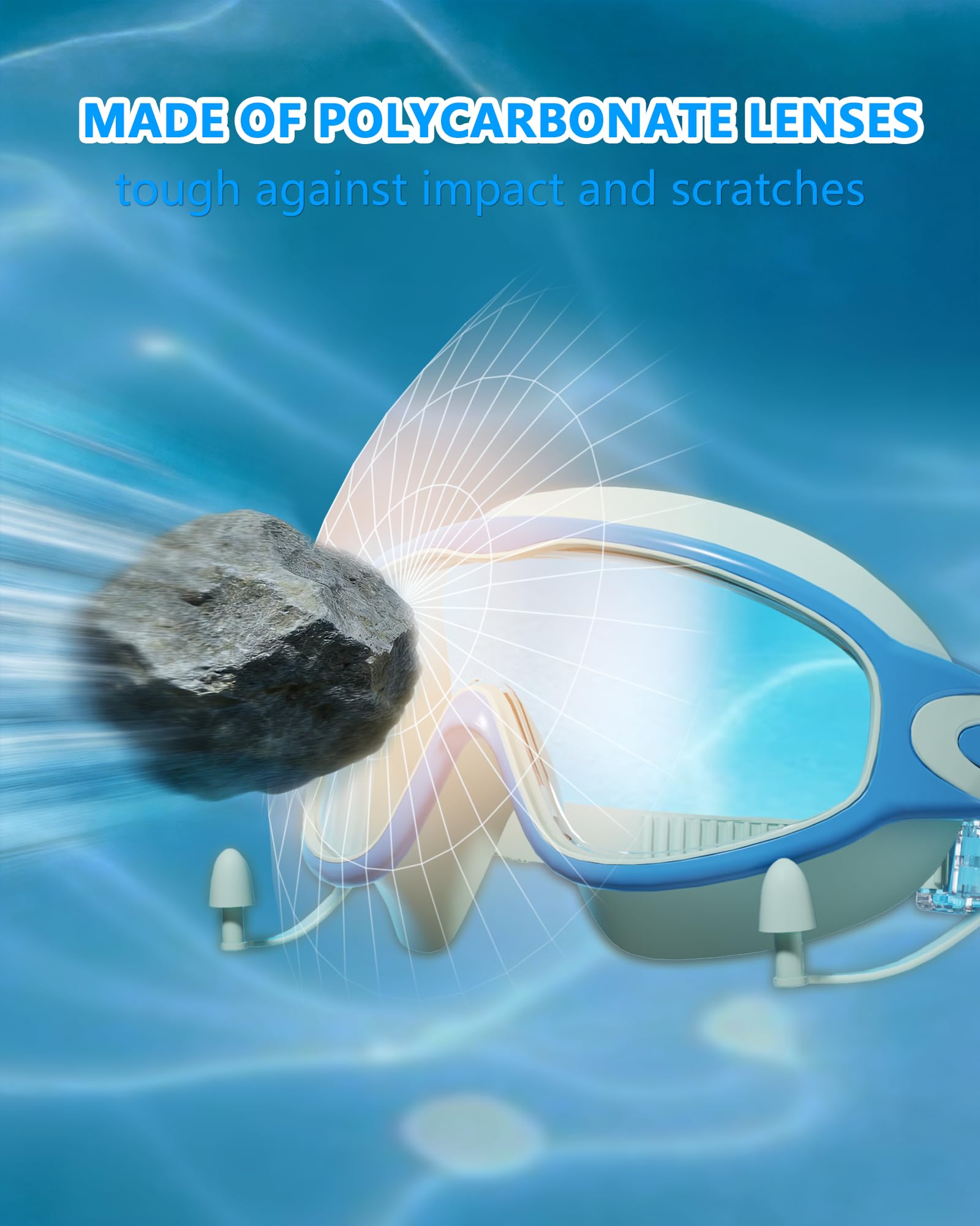 YLKJSWIM tapones y clip nasal incluidos para ajuste integral y confort