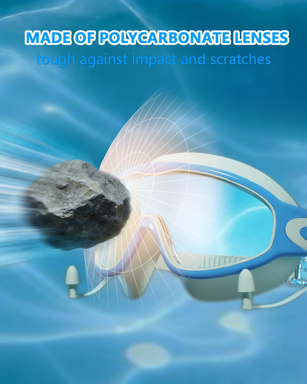 YLKJSWIM tapones y clip nasal incluidos para ajuste integral y confort