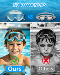 YLKJSWIM montura de silicona suave en primer plano, comodidad y sello seguro