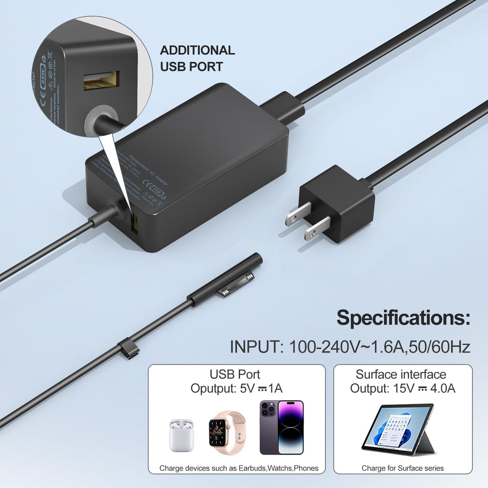 Yodzgaco textura del adaptador y cable resistente para uso diario