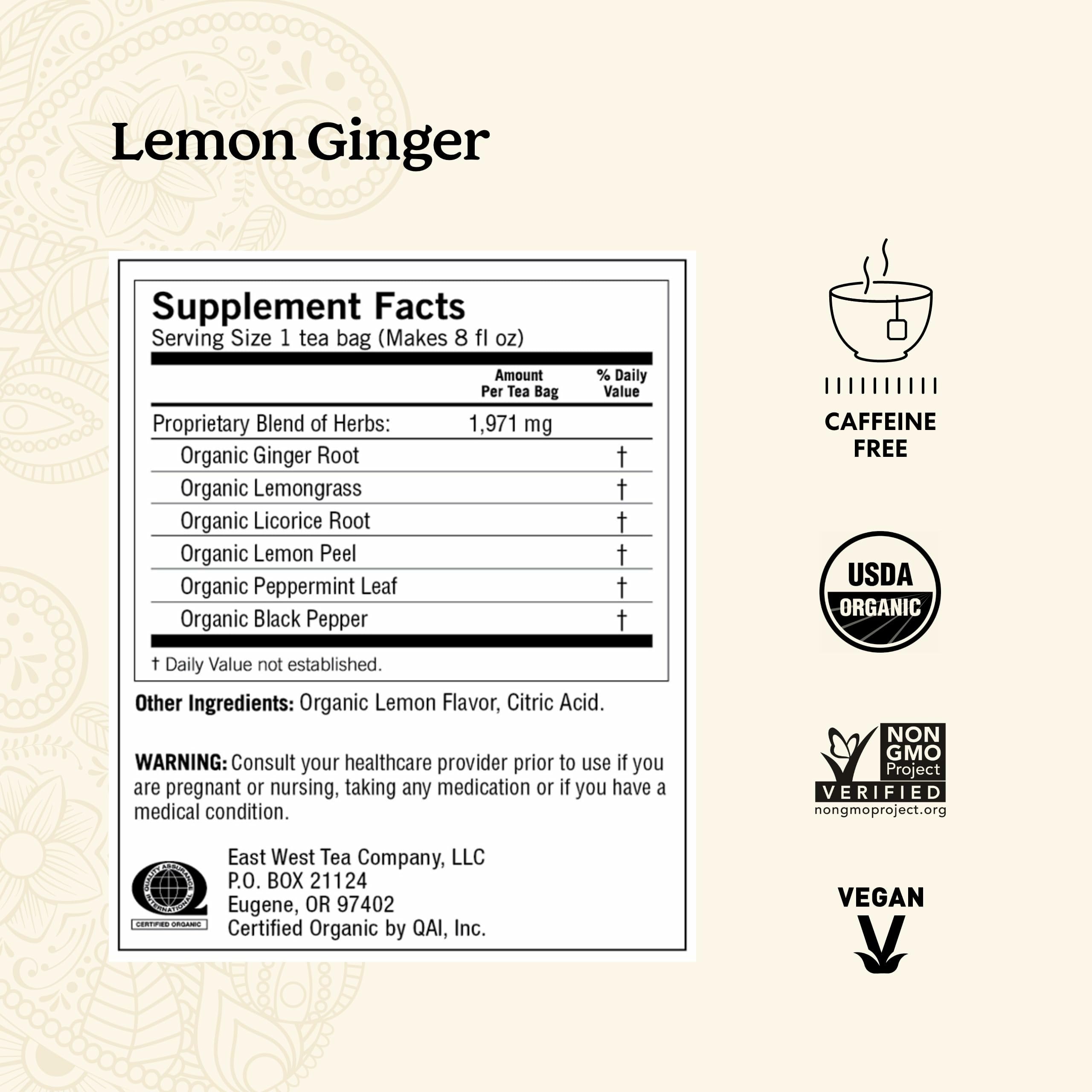 Yogi taza servida con infusión humeante que invita a relajarse