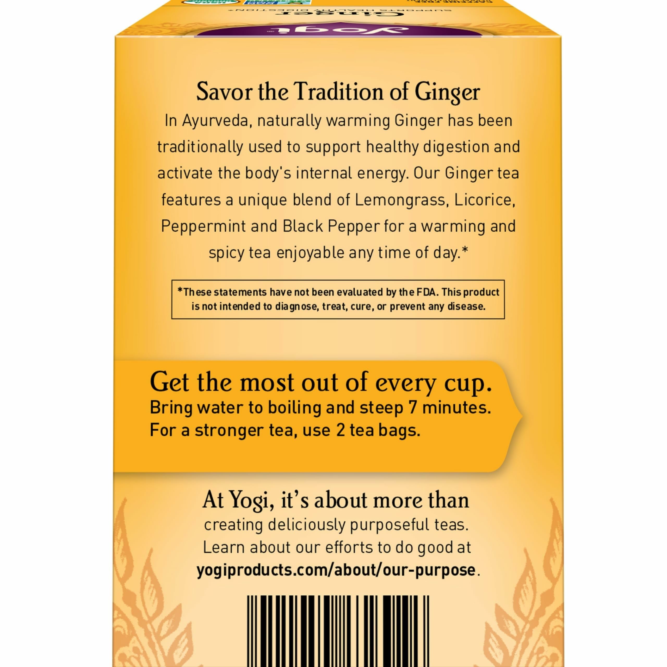 Yogi primer plano de jengibre fresco y seco que resalta el sabor cálido